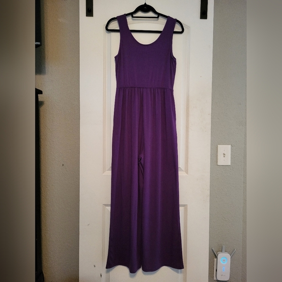 Grace Karin Elegant Purple Jumpsuit, Medium, NWOT - Picture 7 of 8